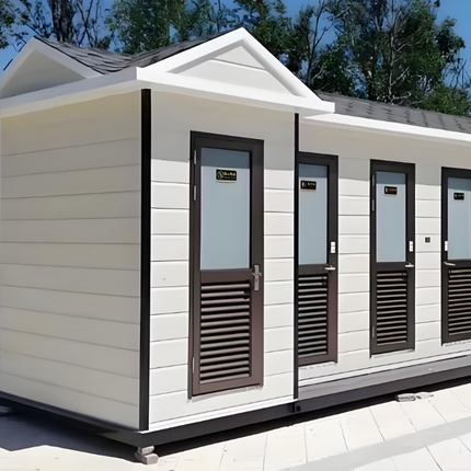 Prefabricated mobile toilets